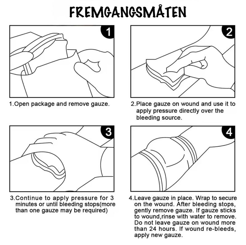 Gassbind - Sterilt kompress