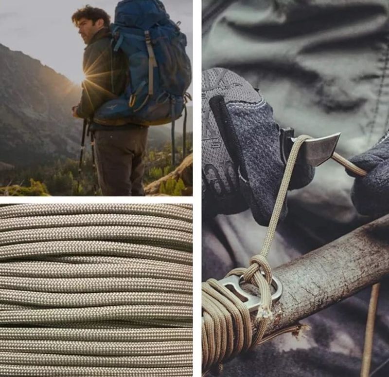 Paracord 550 svart 30 meter