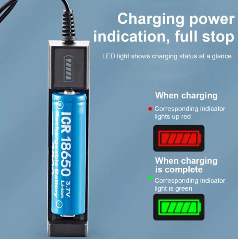 Batterilader 18650 - USB