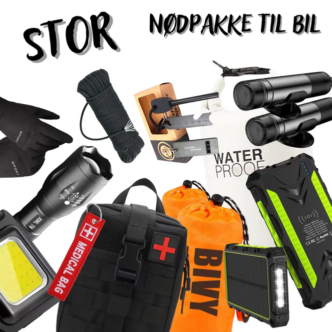 Hovedbilde Beredskapspakke Bil - Stor
