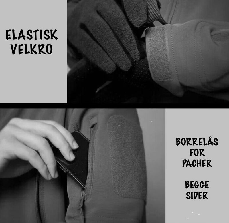 Taktisk Softshell jakke - grønn