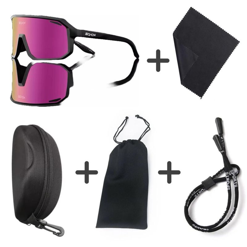 Raske Solbriller - sorte og rosa